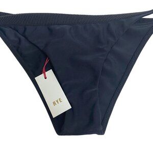 Rye Bikini Bottom Size Large Black NWT Womens Swimwear